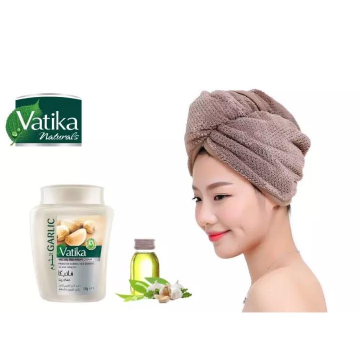 Kem ủ tóc Vatika chiết xuất tỏi kích thích mọc tóc - Vatika Garlic Hot Oil Treatment Cream
