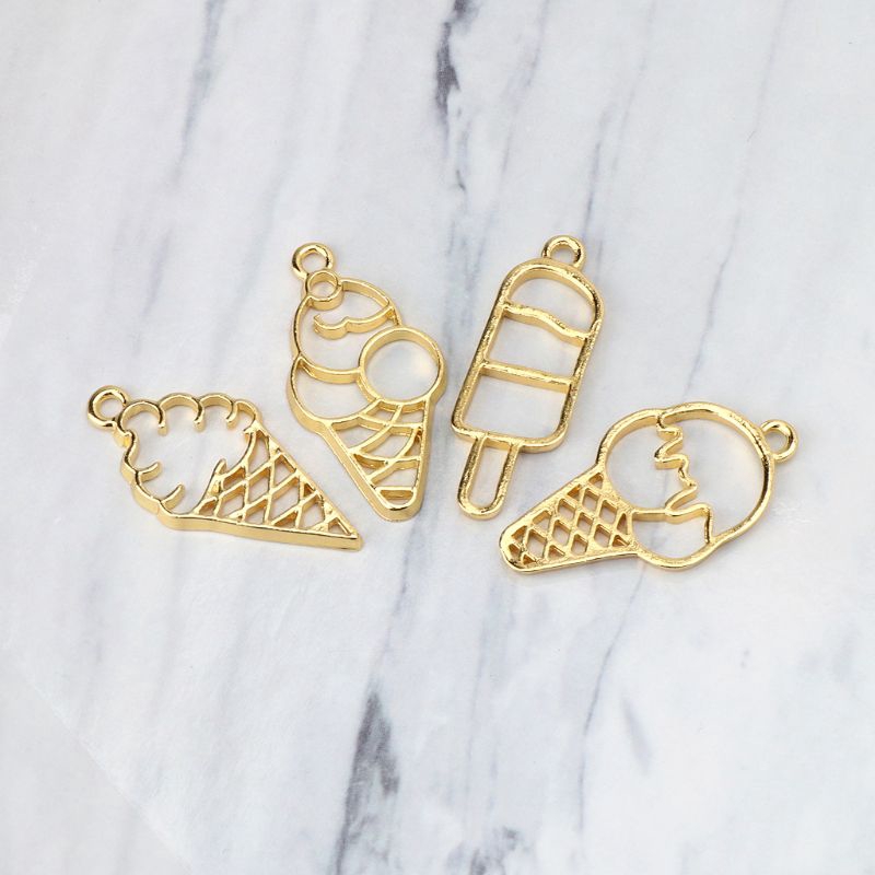 Set 4 khuôn làm trang sức hình que kem DIY