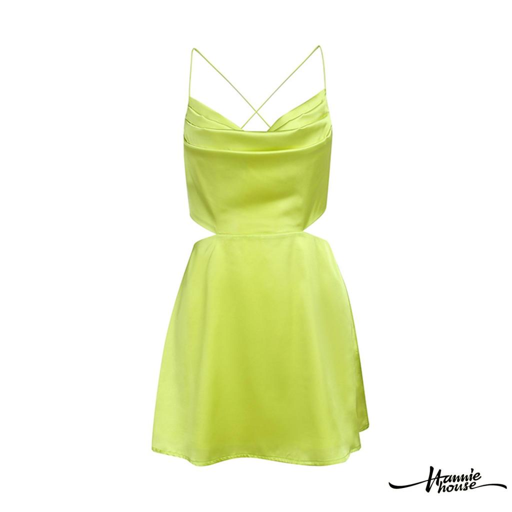 Hannie-Women Low Cut Waist Cut Out Backless Thigh Dress for Summer