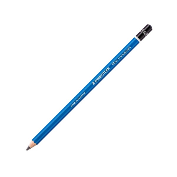 Bút Chì Gỗ 9B Staedtler Mars Lumograph 100-9B - Thân Xanh