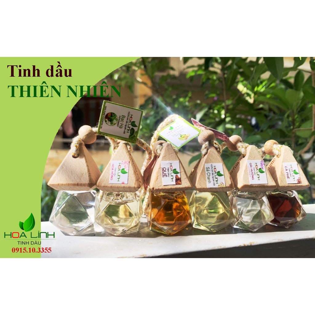 Tinh dầu TREO XE OTO :  SẢ CHANH,QUẾ, BẠC HÀ, HOA HỒNG, HOA LY,  CAFE.. nguyên chất thơm lừng