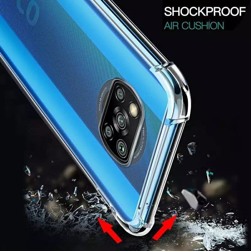 Ốp lưng Poco X3 / Poco X3 Pro / X3 NFC / M5 / Poco F5 dẻo trong suốt lồi 4 góc cao cấp lâu ố vàng