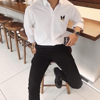ÁO SƠMI THÊU CÚN