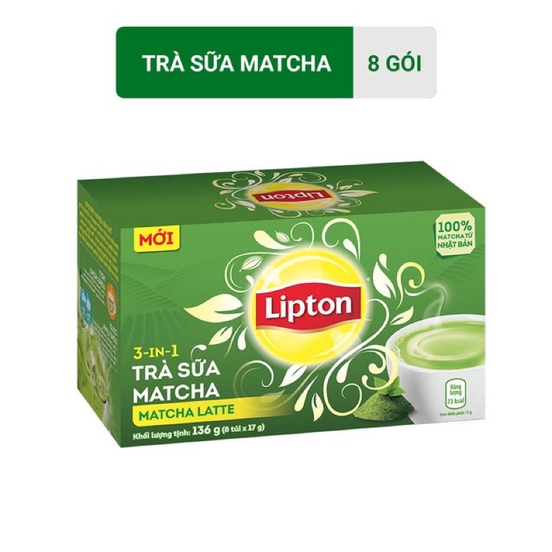 Trà sữa hoà tan Lipton Ô Long và Matcha 1 gói 17g