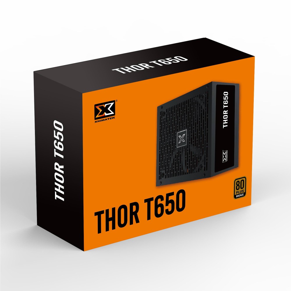 Nguồn máy tính Xigmatek Thor T450 /T550 /T650 /T750 ( 450W, 550W, 650W, 750W) - 80Plus Bronze - BH 36T