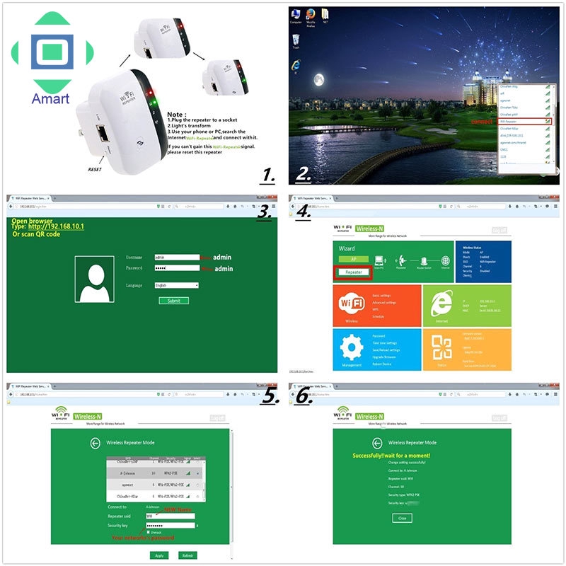 Bộ khuếch đại sóng WiFi 2.4Ghz 300Mbps | BigBuy360 - bigbuy360.vn