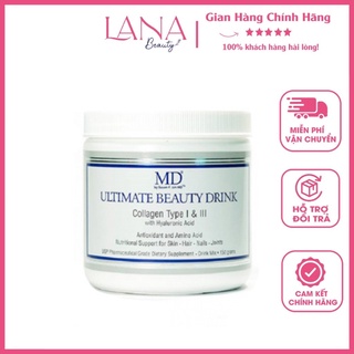 Collagen căn mịn làn da md ultimate beauty drink giúp da sáng hơn, bóng hơn và mịn màng