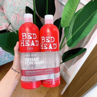 Cặp dầu gội xả tigi đỏ 750ml