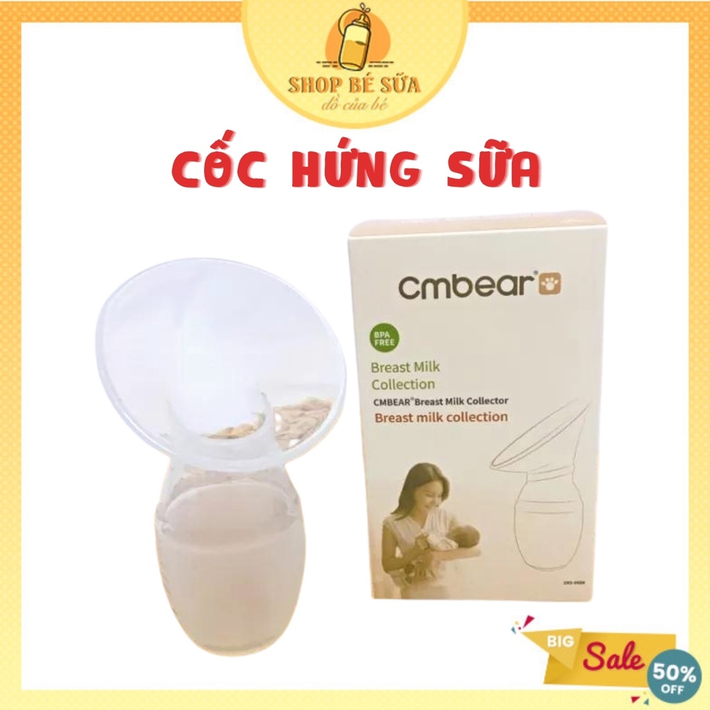 Cốc Hứng Sữa Cmbear Cao Cấp - An Toàn Và Tiện Lợi -PKO1