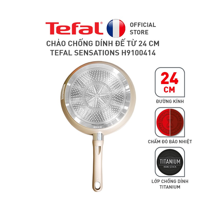 [LIFEMC11BPC -8% đơn 350K] Chảo chiên Tefal Sensations 24 cm