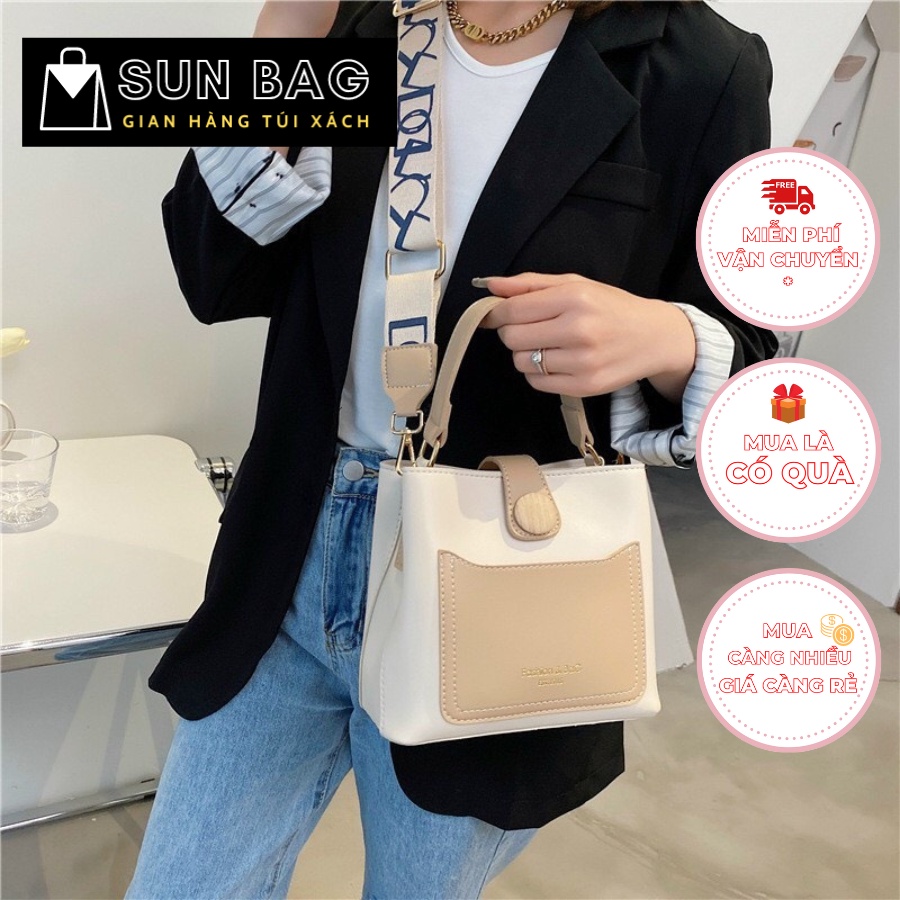 Túi Tote 2 mặt, túi công sở đeo chéo, đi chơi, đi học, da cao cấp size 26cm SB151