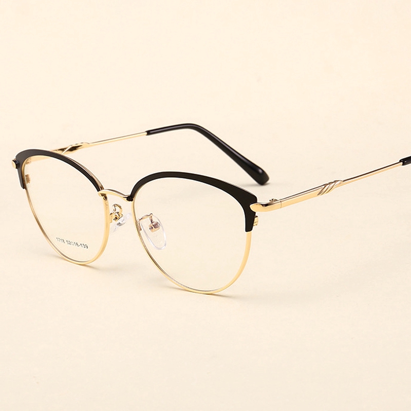 Kính mắt gọng kim loại kiểu dáng vintage thời trang cho nữ