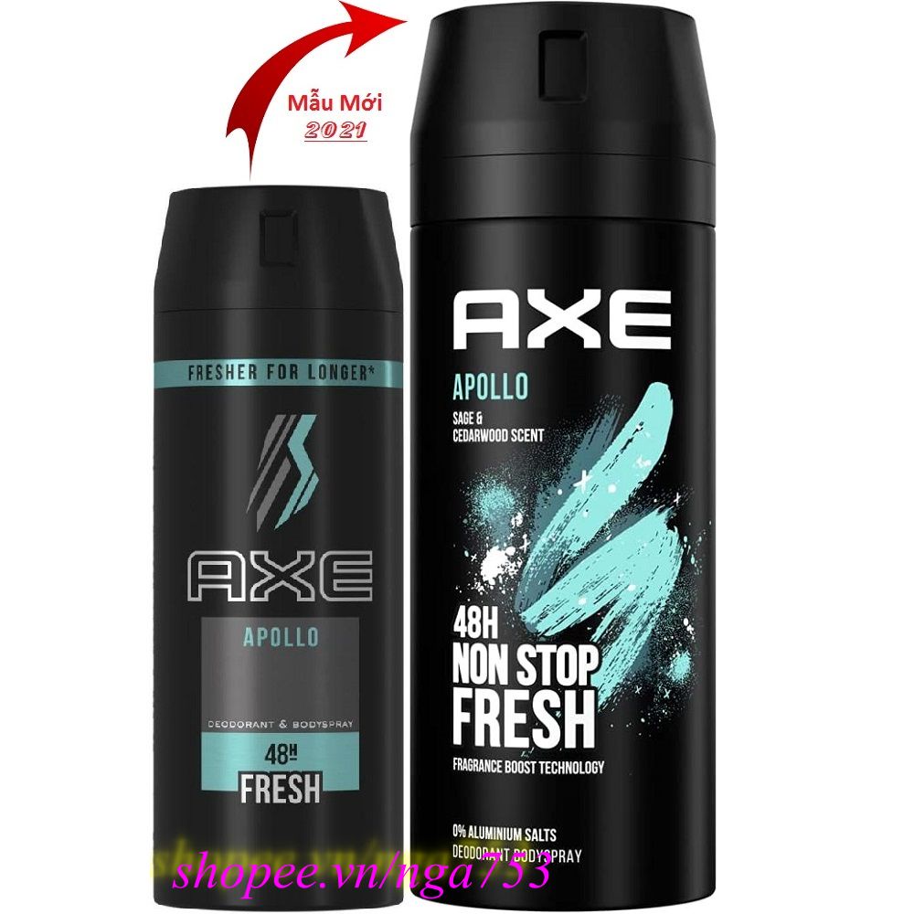 Xịt Khử Mùi 150Ml Axe Non Stop Apollo Ngăn Mùi Cơ Thể, nga753 Uy Tín Từ Chất Lượng.