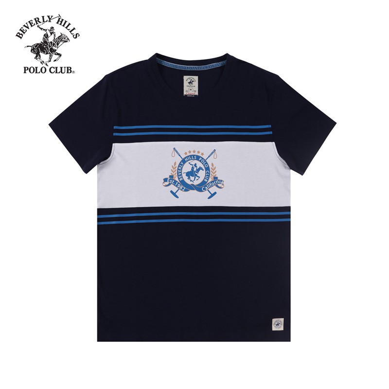 Beverly Hills Polo Club - Áo thun Ngắn tay Nam Regularfit Navy NV- BHPC TSMRSS20TL080