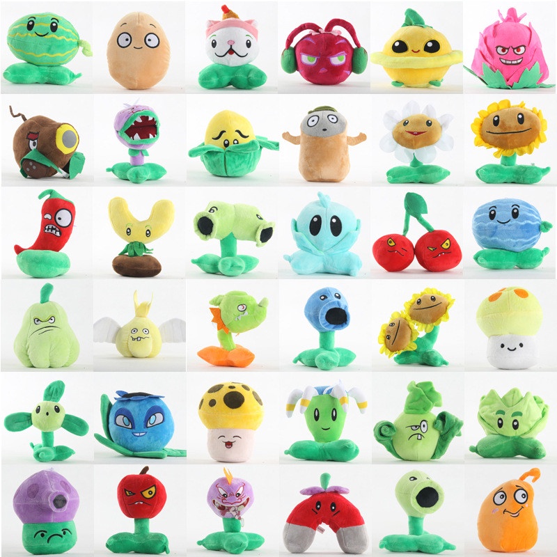 Đồ chơi nhồi bông mềm hình các nhân vật trong game Plants Vs Zombies 13-20cm