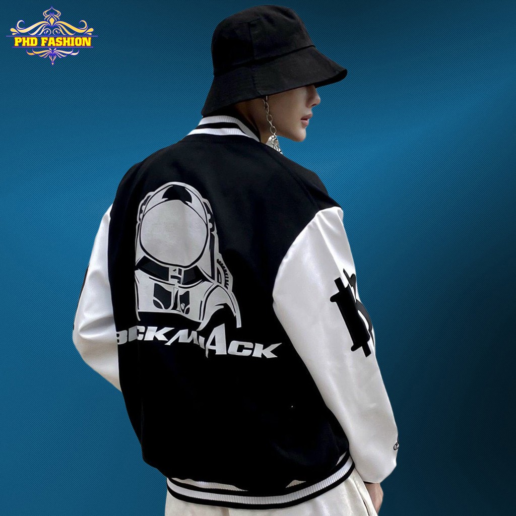 Áo bomber unisex nam lẫn nữ dù 2 lớp không bong tróc chất vải mịn không xù (màu đen), cam kết video kèm ảnh thật | BigBuy360 - bigbuy360.vn