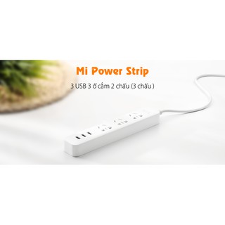 Ổ cắm Xiaomi Power Strip có 3 cổng USB