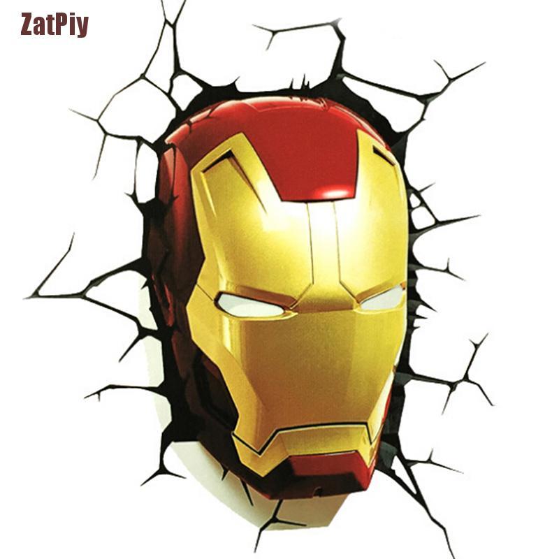 Sticker Dán Xe Hơi Hình Siêu Anh Hùng Avengers 3d Sáng Tạo
