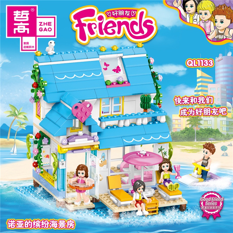 Bộ Đồ Chơi Lắp Ráp Tòa Nhà Noah's Good Friend Nhiều Màu QL1133