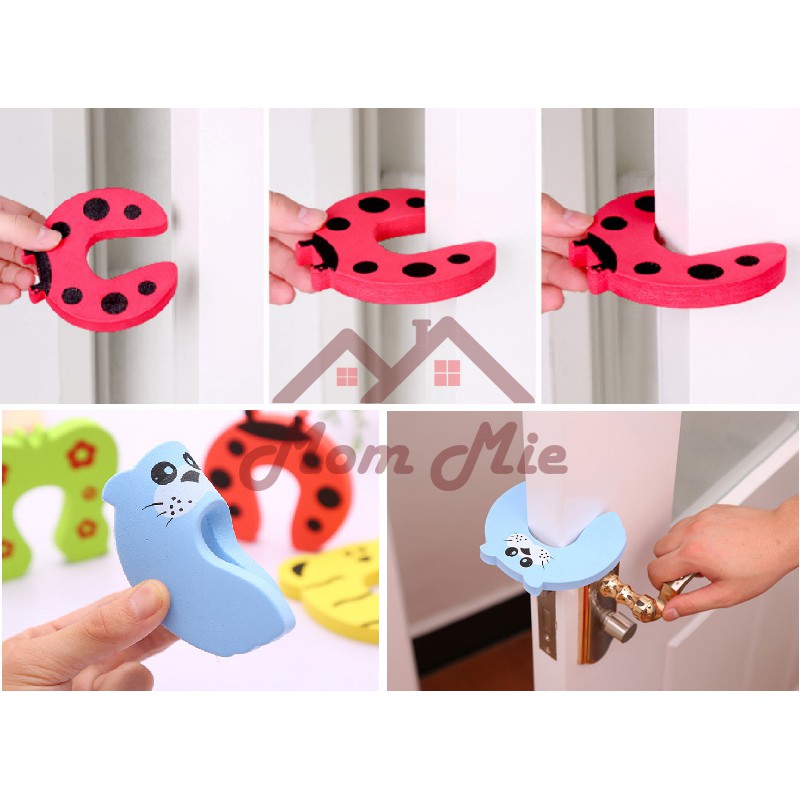 Miếng xốp chặn cửa tránh kẹt tay bé hình thú - K066