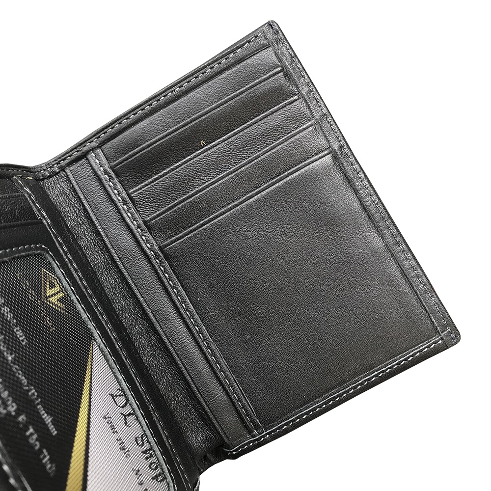 Ví Đứng - Ví Da Nam DLLeather Ví Da Bò Xịn 100% (VDDLD_01)