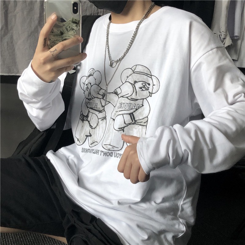 Áo thun tay dài form rộng NEKO.SG, Áo thun Streetwear SWT10 | BigBuy360 - bigbuy360.vn