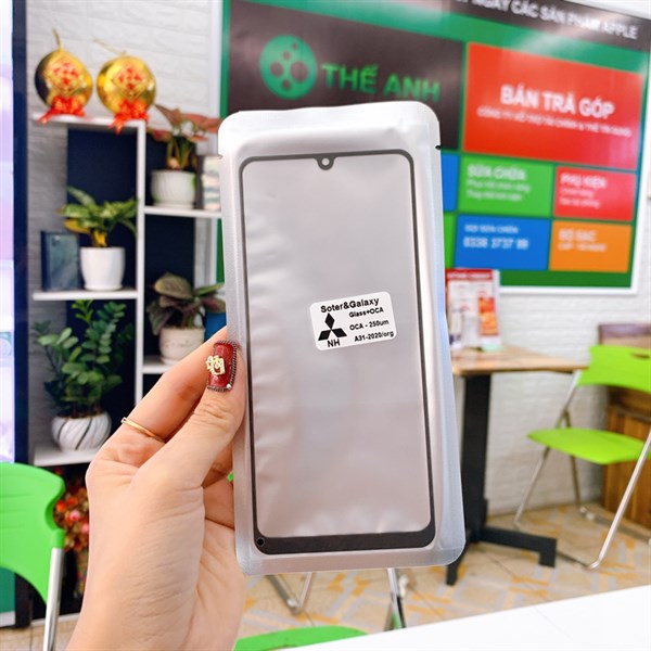 Kính ép OCA Samsung A31 2020