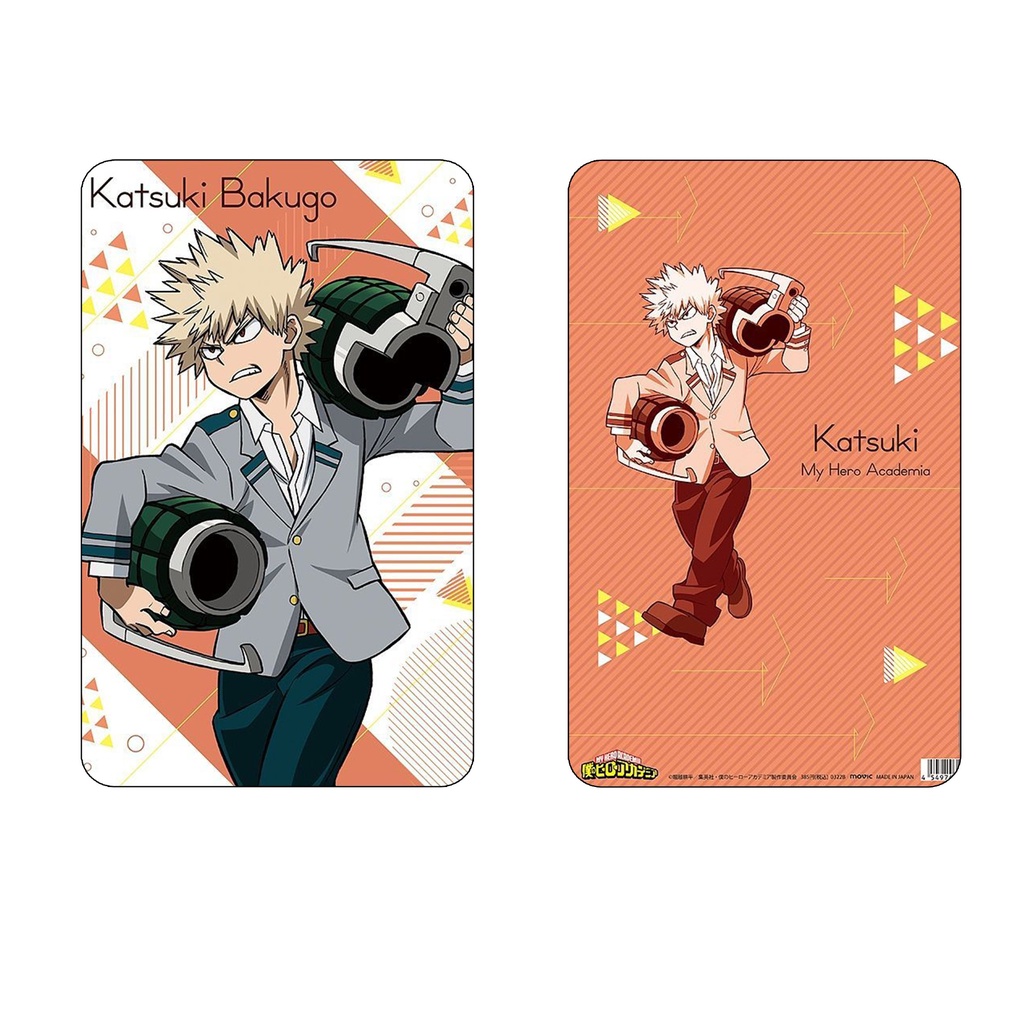 Ảnh card bo góc in hình BOKU NO HERO ACADEMIA ver KHỞI HÀNH Học Viện Anh Hùng thẻ bo viền 5*8cm anime chibi