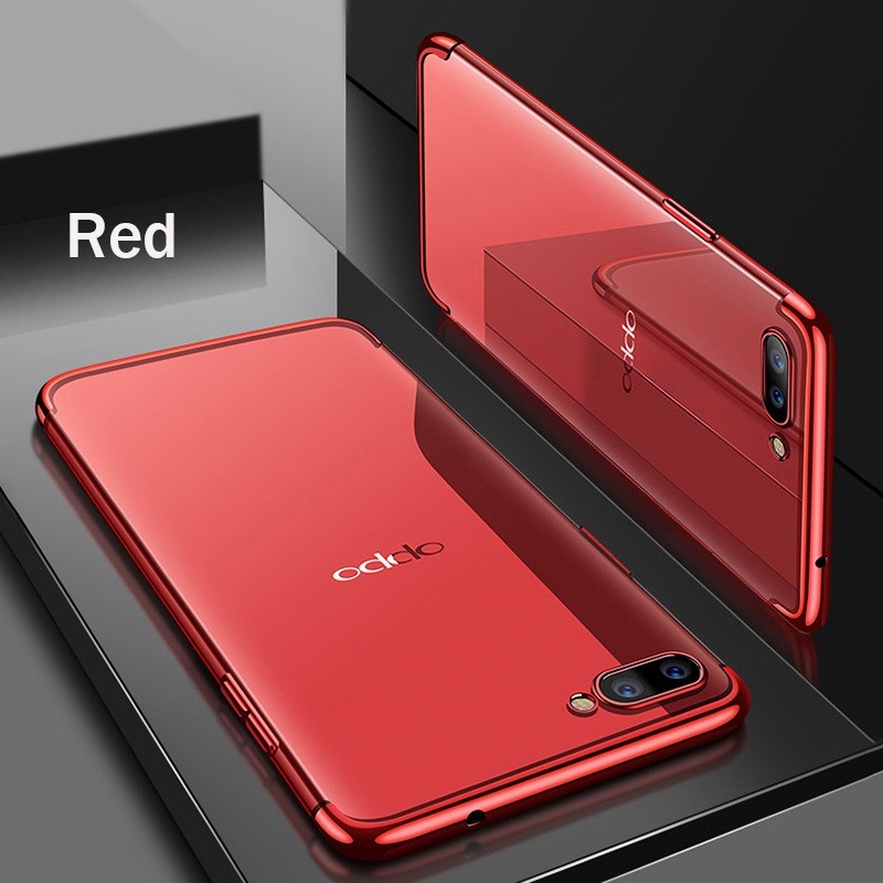 Ốp lưng OPPO A3S/ A7/ A5S/ A83/ A71/ A57/ A39/ F1 Plus/ F3 Plus Soft TPU Cover Plating Clear Casing | BigBuy360 - bigbuy360.vn
