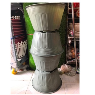 Combo 50 chậu nhựa trồng cây 23*16