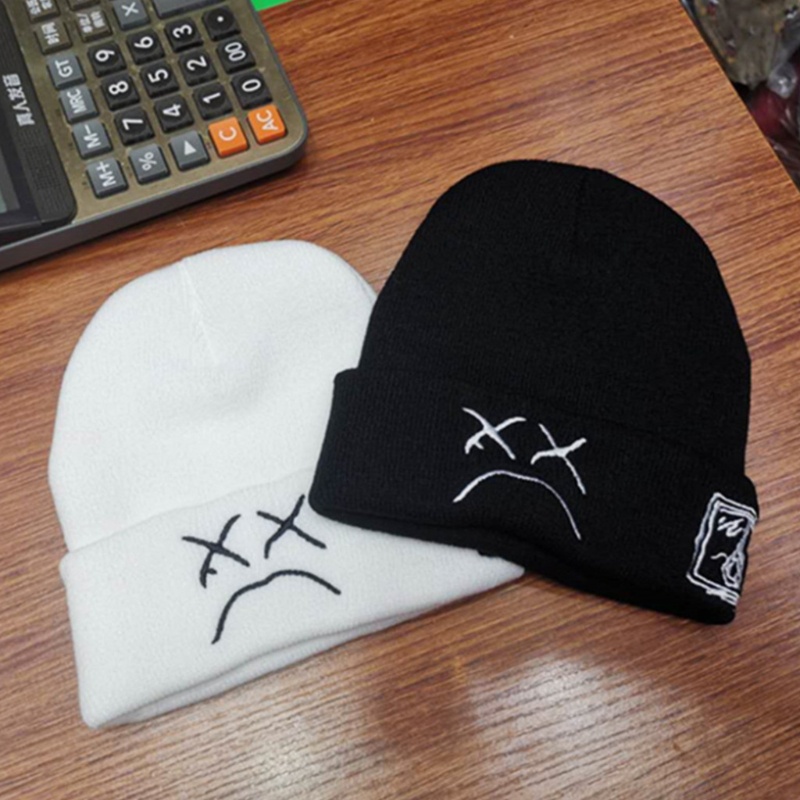 Mũ Len Beanie In Hình Gương Mặt Vui Nhộn Hợp Thời Trang Cho Nam Và Nữ