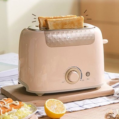 Máy Nướng Bánh Mỳ Bear Toaster DSL-610 Màu Hồng