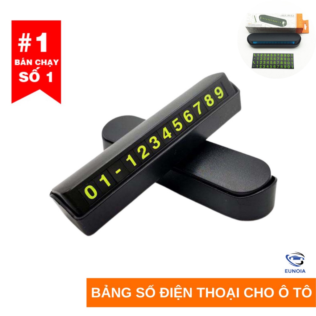 Bảng Số Điện Thoại, Biển Ghi Số đt Trên Ô Tô Gắn Taplo Khi Đỗ Xe Có Dạ Quang - Phụ Kiện Đồ Chơi Ô Tô EUNOIA