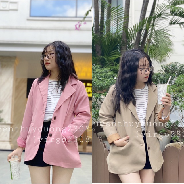 Áo vest/Blazer tay lật 2 cúc