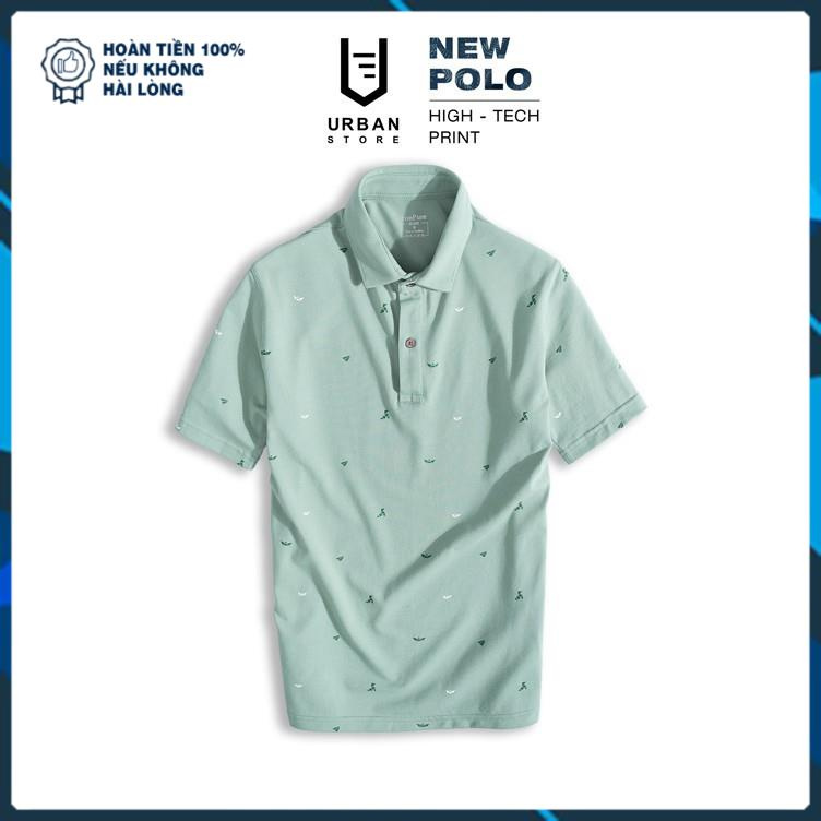 Áo Polo Nam cooPure, Áo Polo Nam 95% Cotton Họa Tiết Origami Printing NO.1825 | BigBuy360 - bigbuy360.vn