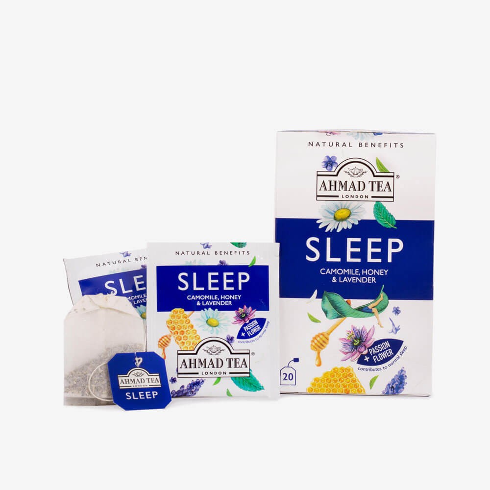 Trà thảo mộc Ahmad Organic Premium - SLEEP Infusion (Giấc ngủ ngon) (túi lọc có bao thiếc - 20 túi/hộp)