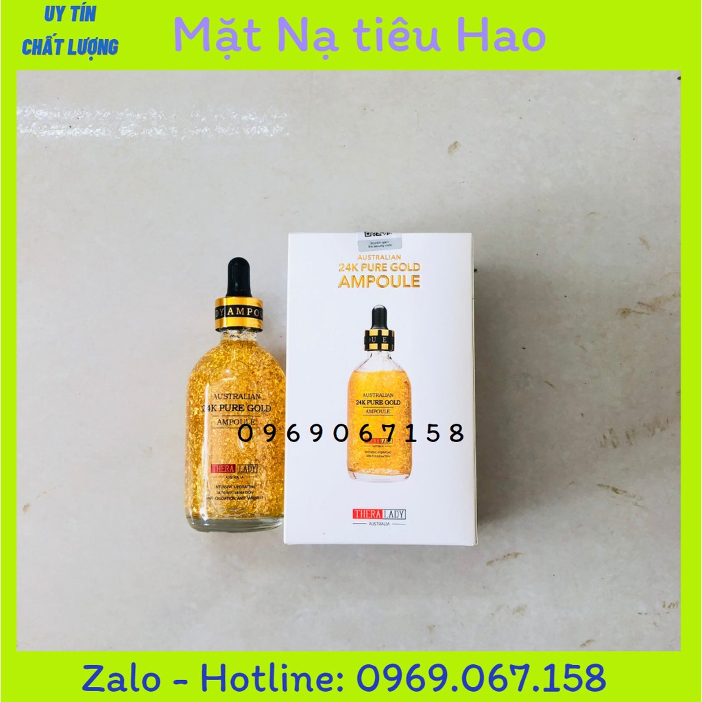 Serum tinh chất v àng 24k ngăn chặn quá trình lão sóa da, cải thiện các nếp nhăn