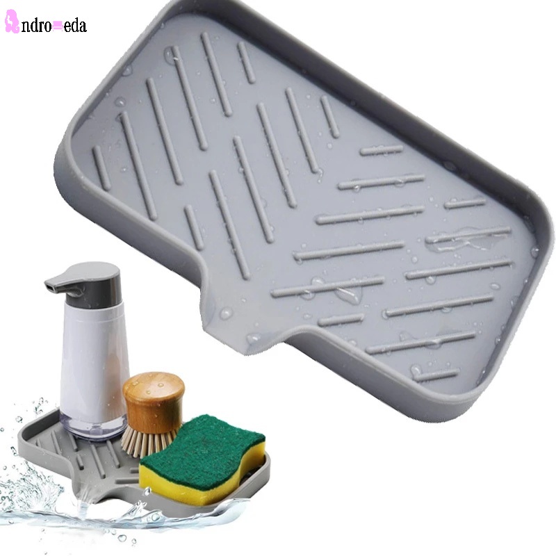 1 Giá Đỡ Đựng Xà Phòng Bằng Silicone Dành Cho Bồn Rửa Nhà Bếp