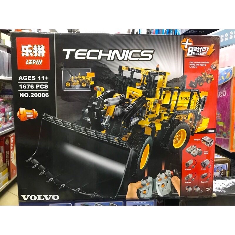 Lego Technic - Lepin 20006 ( Lắp Ráp Máy Xúc Lật Điều Khiển Từ Xa 1636 Mảnh )