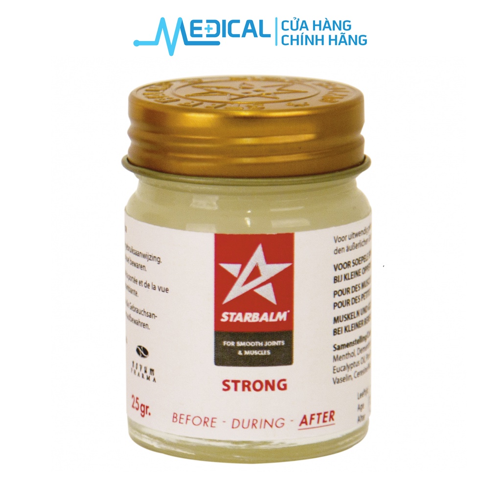 Cao trắng xoa bóp STARBALM 25G dùng trong và sau khi chơi thể thao - MEDICAL