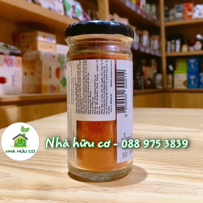Bột ớt hữu cơ Lum Lum 30g/ Organic Chilli Powder - Date: 23/8/2022 - Nhà Hữu Cơ