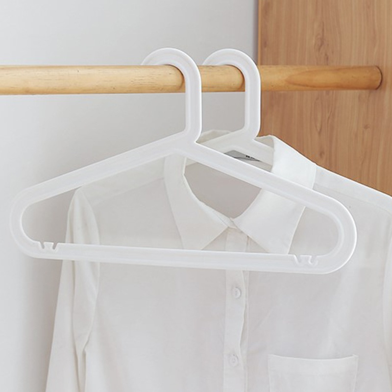 Set 10 Giá Đỡ Nhựa Treo Quần Áo Không Để Lại Dấu Vết Chống Trượt
