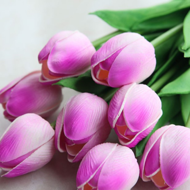 Hoa rum calla lily cao su , Hoa tulip giả trang trí phòng / Phụ kiện chụp ảnh - House Decor