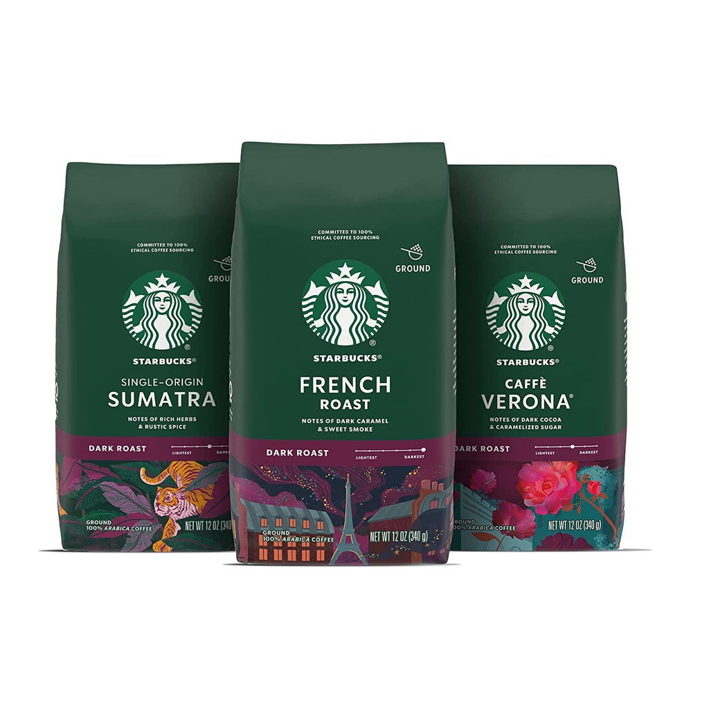 Cà phê Starbucks rang xay sẵn 100% Arabica Coffee [Hàng Mỹ]