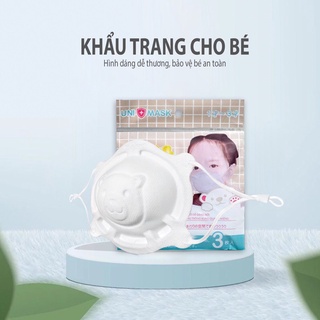 Khẩu trang gấu cho bé yêu set 3c