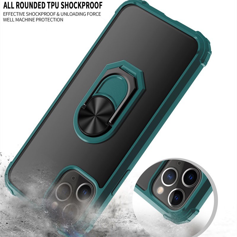 Ốp Điện Thoại Trong Suốt Có Vòng Đỡ Nam Châm Cho iphone 11 Pro Max 11 Pro