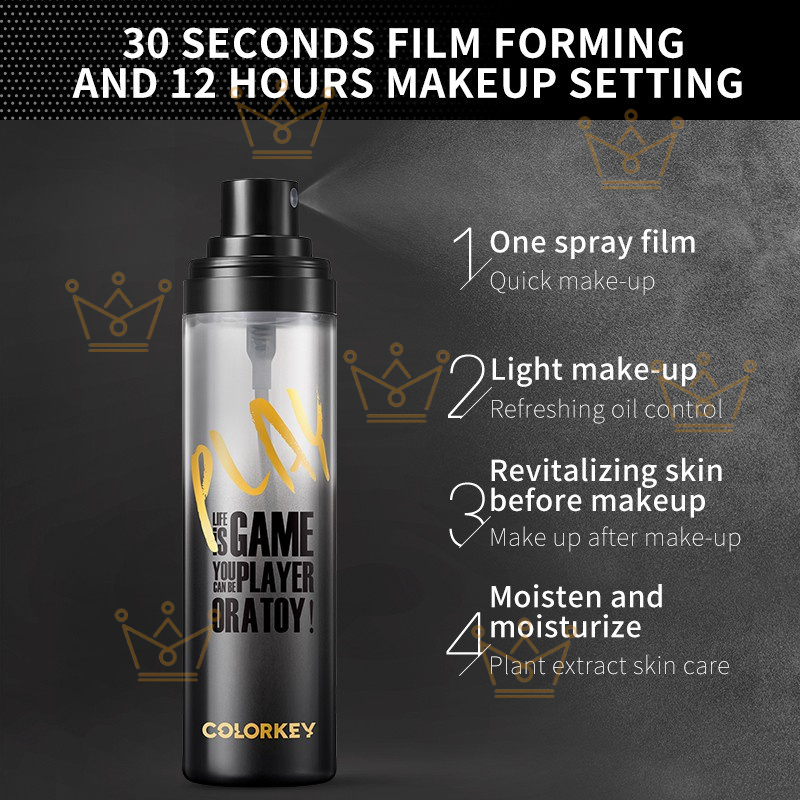 COLORKEY  Xịt Khóa Lớp Trang Điểm Dưỡng Ẩm Kiểm Soát Dầu Lâu Trôi 50ML