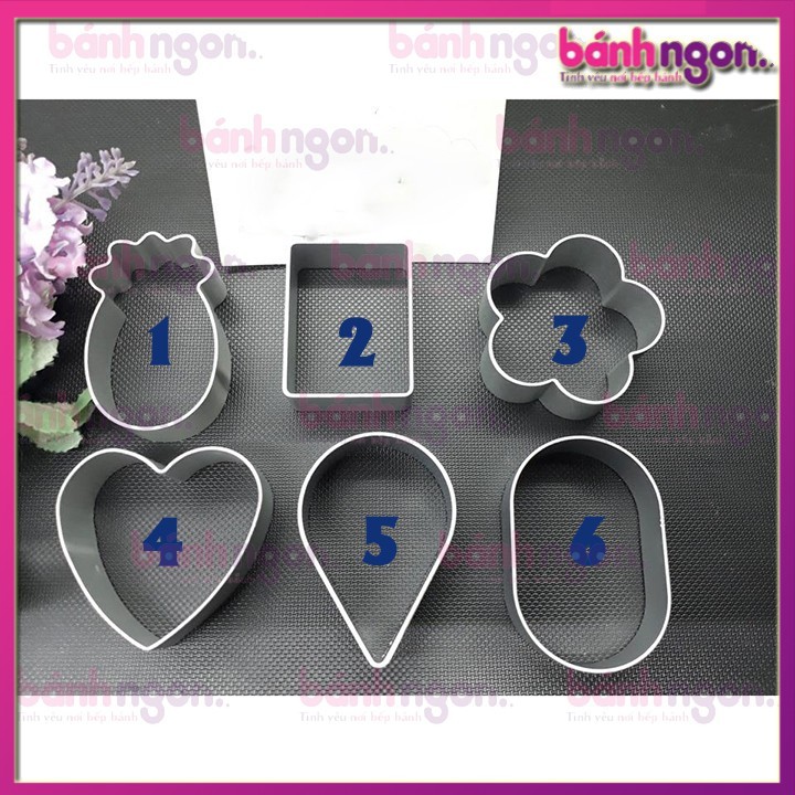 Khuôn Cut Cookie Bánh Dứa Đài Loan Hình trái dứa/Hình hoa/Hình chữ nhật/Hình Oval/Hình Giọt Nước/Hình Tim