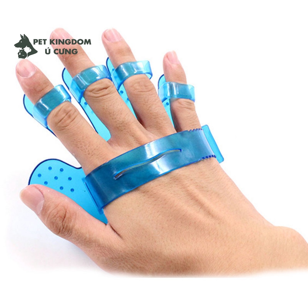 Găng Tay Nhựa Tắm Massage Cho Chó Mèo