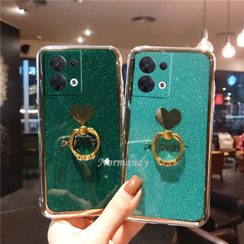 Ốp Điện Thoại Cứng Họa Tiết Trái Tim Cho Oppo Reno 8 8Pro 8Z 7 7Z 7Pro 6Z 6 Pro Z Find X5 Pro 5G 4G Reno8 Pro 8 Z 5G